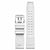 Bracelet Luminox blanc avec boucle ardillon et œillets rectangulaires en relief