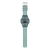 Casio G‑Shock Herrenarmbanduhr mit tealfarbenem Silikonarmband und schwarzem Gehäuse