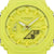 Montre Casio G-Shock pour homme : cadran jaune avec index et affichage numérique circulaire