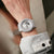 Casio G-Shock GA-2100 Herrenuhr am Handgelenk, silbermetallic, mit Kautschukband