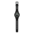 G‑SHOCK Herrensportuhr im Seitenprofil mit schwarzem Silikonband und rundem Display