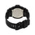 Casio G-Shock montre homme avec bracelet noir et fond rond en acier inoxydable