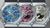 Drei G-Shock Uhren nebeneinander: blaues, pinkes und helles Zifferblatt mit schwarzem Band.