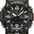 Casio G-Shock Mudmaster Herrenuhr Nahansicht: digitale Anzeige, Tastenring und Kompassbereich