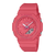Casio G-Shock Montre pour femme avec bracelet en silicone rose et cadran rond numérique/analogique