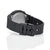 G-Shock montre pour femme avec fond ouvert : fond en acier inoxydable sur bracelet en caoutchouc noir