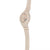 Casio G-Shock Montre femme avec bracelet rond en silicone beige et affichage numérique