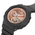 Casio G-Shock Uhr in schräger Ansicht: roségoldfarbenes Zifferblatt im schwarzem Gehäuse