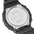 Casio G-Shock Rückseite: schwarzes Gehäuse mit silberner Abdeckung und Schrauben