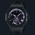 Casio G-Shock Herrenuhr mit schwarzem Gehäuse und mehrfarbigem Zifferblatt