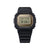 Casio G-SHOCK Digitaluhr mit schwarzem Resinband, beigem Gehäuserahmen und LCD-Display