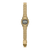 Casio G-Shock Herrenuhr Gold, Seitenansicht mit Metallgliedern und Schutzgehäuse