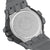 Rückseite der Casio G-SHOCK Herrenuhr aus Metall mit Gravuren und Schrauben
