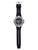 Herren-G-Shock Uhr mit rundem Edelstahlgehäuse und schwarzem Silikonarmband