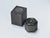 G-Shock Uhrenbox und -Uhr: schwarzer Karton, schwarze Gehäuseoberseite, schwarzes Armband