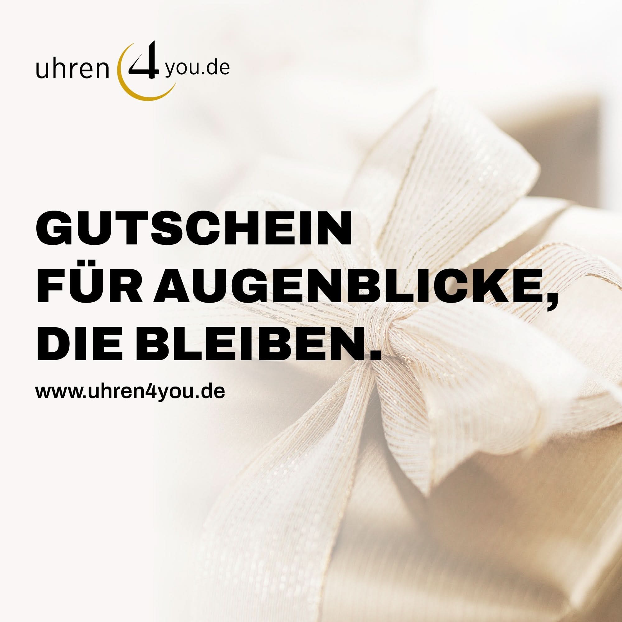 Bon cadeau imprimé « BON POUR DES MOMENTS QUI RESTENT » (uhren4you.de)