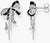 Boucles d'oreilles nœud en argent avec détails nœud scintillants et chaînes pendantes
