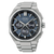 Herrenarmbanduhr SEIKO ASTRON in Edelstahl mit blauem Zifferblatt und Chronograph