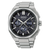 Seiko Astron Herrenarmbanduhr mit schwarzem Zifferblatt und Chronographen-Details