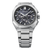 Seiko Astron Herrenarmbanduhr mit schwarzem Zifferblatt, Chronograph und GPS/Solar