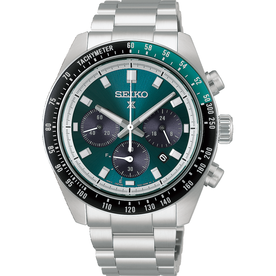 Seiko Prospex HBJ003P1 Montre Homme • Chronographe Solaire • Lunette Tachymétrique