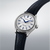 Seiko Presage Uhr mit blauem Zifferblatt mit blauen Indexen und blauem Lederband