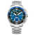 Citizen PROMASTER Wave Tracker Herren-Armbanduhr mit blauem Zifferblatt und Metallarmband