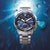 Citizen PROMASTER Wave Tracker Herren-Armbanduhr mit blauem Zifferblatt und Metallarmband