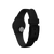 Swatch Damenarmbanduhr Rückansicht, schwarzes Silikonarmband mit Dornverschluss