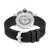 Rückseite einer Taucheruhr mit Sichtboden und schwarzem Kautschukarmband