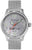 Montre aviateur pour homme avec bracelet milanais argenté et cadran rond gris