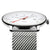 Herrenuhr mit silbernem Gehäuse, weißem Zifferblatt und Solar, dazu Meshband