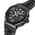 Casio G-Shock MR-G Herrenuhr, schwarzes Armband und schwarzes Zifferblatt, Seitenansicht