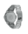 Rückseite der Herrenuhr mit Titanboden, Schrauben und geprägter Oberseite