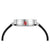 MONDAINE Armbanduhr mit schwarzem Lederarmband, silbernem Gehäuse und rotem Markierungslogo