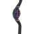 Casio G-Shock Herrenuhr Profilansicht mit Regenbogen-Seitenrahmen und schwarzem Band