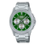 Montre Casio pour homme avec cadran vert, bracelet en acier inoxydable et multi-cadrans