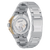 Herrenarmbanduhr mit Sichtboden: Automatikwerk sichtbar im silbernen Edelstahlgehäuse