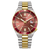 Citizen Taucheruhr mit burgunderfarbenem Zifferblatt, goldfarbenen Akzenten und Edelstahlarmband