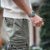 Bracelet de montre pour homme au poignet, cadran vert, bracelet en titane