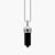 Pendentif THOMAS SABO avec cristal d'onyx noir et fermoir chaîne latéral
