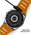Police Herren-Smartwatch mit orangefarbenem Armband und magnetischem USB-Ladekabel