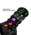 Schwarze Smartwatch mit farbigem Gesundheits- und Sportdisplay.