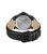 Herrenarmbanduhr mit schwarzem Lederarmband, Edelstahlboden mit „BATMAN“ und „POLICE“