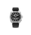 Herrenarmbanduhr Police mit schwarzem Zifferblatt, schwarzem Lederarmband und Batman-Logo