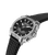 Police Herrenarmbanduhr mit schwarzem Zifferblatt, schwarzen Leuchtindizes und Lederarmband