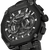 POLICE Herren-Armbanduhr im Detail: schwarzes Gehäuse mit Chronographen-Zählern