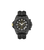 Herrenarmbanduhr Police mit schwarzem Lederarmband und Multifunktionszifferblatt