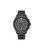 Herrenuhr Police Burbank, schwarze Chronographen-Anzeige mit Metallarmband.