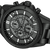 Herrenuhr Police Burbank, schwarzes Chronographenzifferblatt mit markierten Indexen.